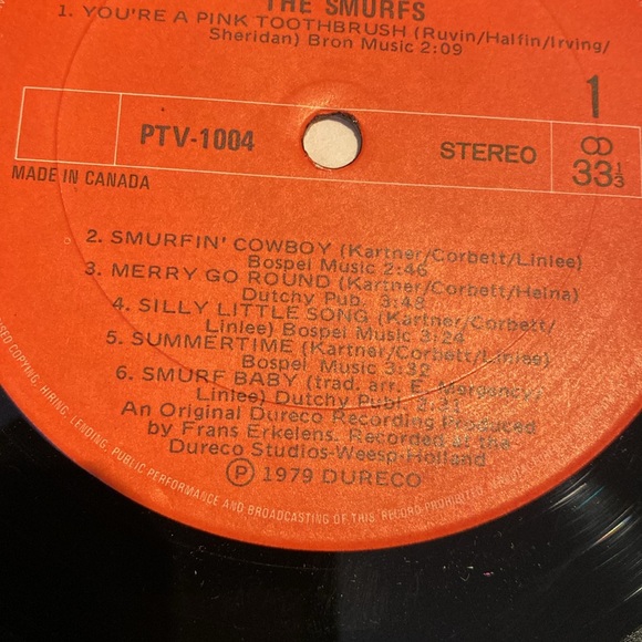 Vintage Smurfing Sing Along LP record - Picture 5 of 8